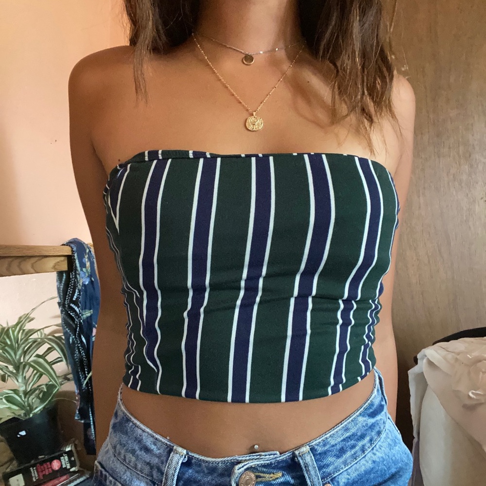 Striped crop top